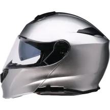 Solaris 2.0 Solid Modular Helmet — Size S, Intermediate-oval fit, Silver