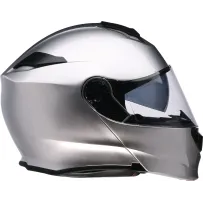 Solaris 2.0 Solid Modular Helmet — Size M, Silver