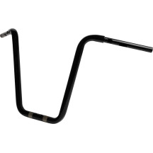 Manillar Twin Round — 16" de elevación, 36" de ancho, abrazadera 1-1/4", Negro