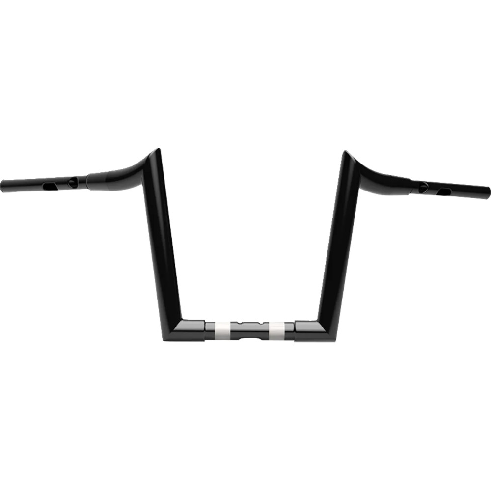 1-1/2" Grande Prime Ape Hanger Handlebar — 1-1/2" diameter, 12-1/4" rise, 37-1/2" width, 1-1/4" clamp, gloss black