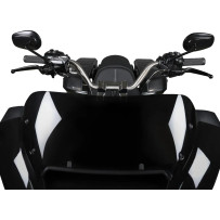 1" Handlebar — 1" diameter, 32" width, 5-1/2" rise, 20° sweep, Polished