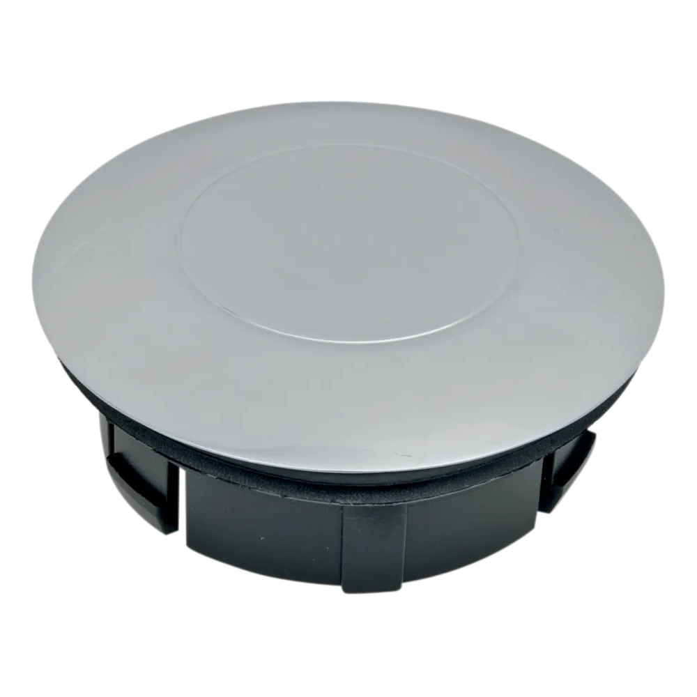 Tapa de combustible abatible — 69.9 mm (2-3/4"), cromo