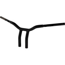 Manillar Kage Fighter de una pieza — elevación 10 in, diámetro 1-1/4 in, ancho 32-1/2 in, negro brillante