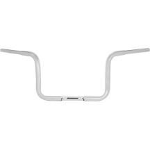 Pre-Wired Ape Handlebar — Rise 25.5 cm (10"), Width 94 cm (37"), Clamp 25.4 mm (1"), Chrome