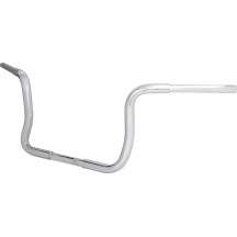 Pre-Wired Ape Handlebar — Rise 25.5 cm (10"), Width 94 cm (37"), Clamp 25.4 mm (1"), Chrome
