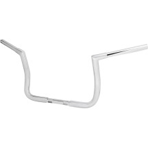 Manillar Twin Peaks con cableado preinstalado — 85 cm ancho, 25,5 cm de subida, 25,4 mm de abrazadera, cromado