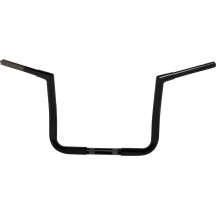 Pre-Wired Twin Peaks Handlebar — 33-1/2" width, 12" rise, 1" clamp, 1-1/4" bar, Black