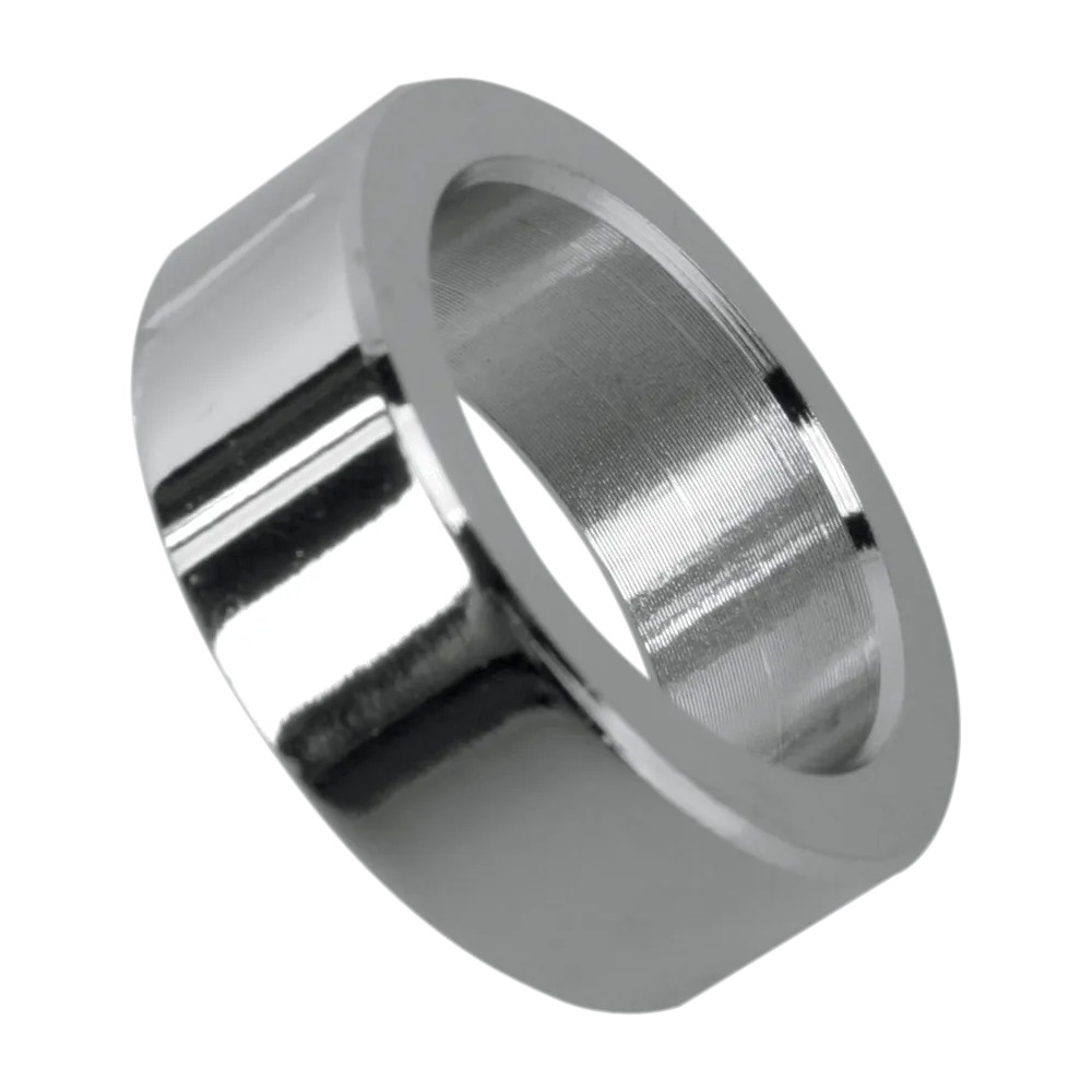 Wheel Spacer — 25.4 mm ID, 11.96 mm length, rear right, chrome