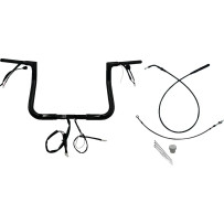 Manillar plano superior EZ Install de 1-1/4" — 1-1/4" (32 mm), 11" de elevación, Negro