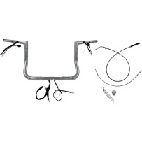 Manillar Flat Top EZ Install de 1-1/4" — diámetro 32 mm (1-1/4"), subida 30,5 cm (12"), abrazadera 25,4 mm (1")