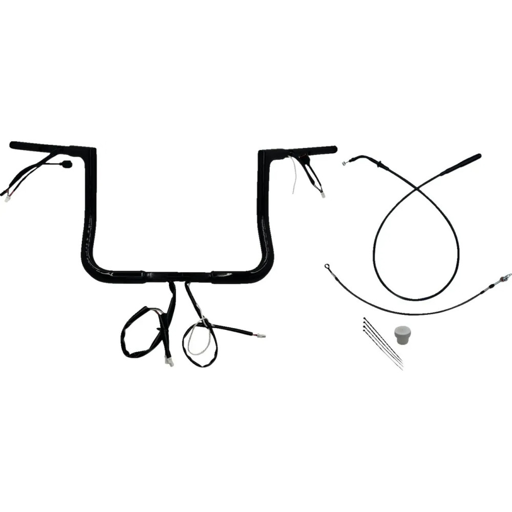 Manillar plano EZ de instalación 1-1/4" — abrazadera 25.4 mm (1"), negro