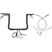 Manillar plano superior EZ Install de 1-1/4" — 14" altura, 9" retroceso, 15-1/2" ancho central