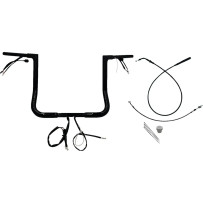 Manillar plano superior EZ Install de 1-1/4" — 14" altura, 9" retroceso, 15-1/2" ancho central