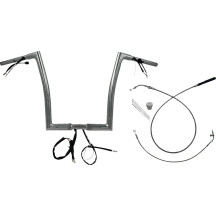 Manillar plano EZ Install de 1-1/4" — diámetro 1-1/4", abrazadera 32 mm, cromado