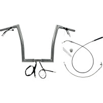 Manillar plano EZ Install de 1-1/4" — diámetro 1-1/4", abrazadera 32 mm, cromado