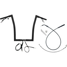 Manillar Flat Top EZ de 1-1/4" — altura 16", retroceso 8"