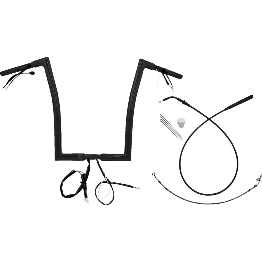 Manillar Flat Top EZ de 1-1/4" — altura 16", retroceso 8"