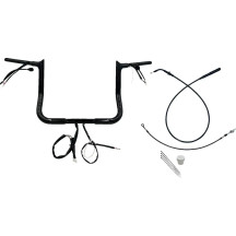 Manillar puntiagudo de instalación EZ 1-1/4" — diámetro 1-1/4", abrazadera 1", elevación 12"