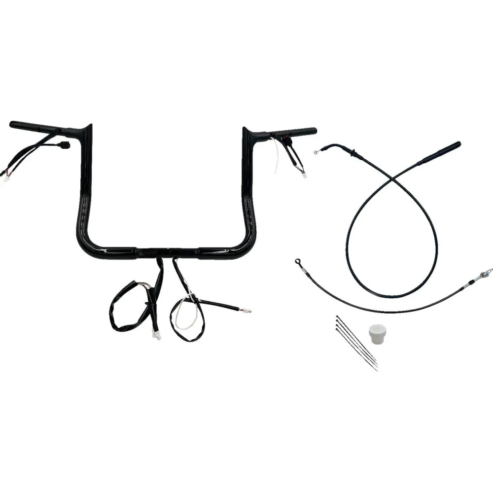 Manillar puntiagudo de instalación EZ 1-1/4" — diámetro 1-1/4", abrazadera 1", elevación 12"