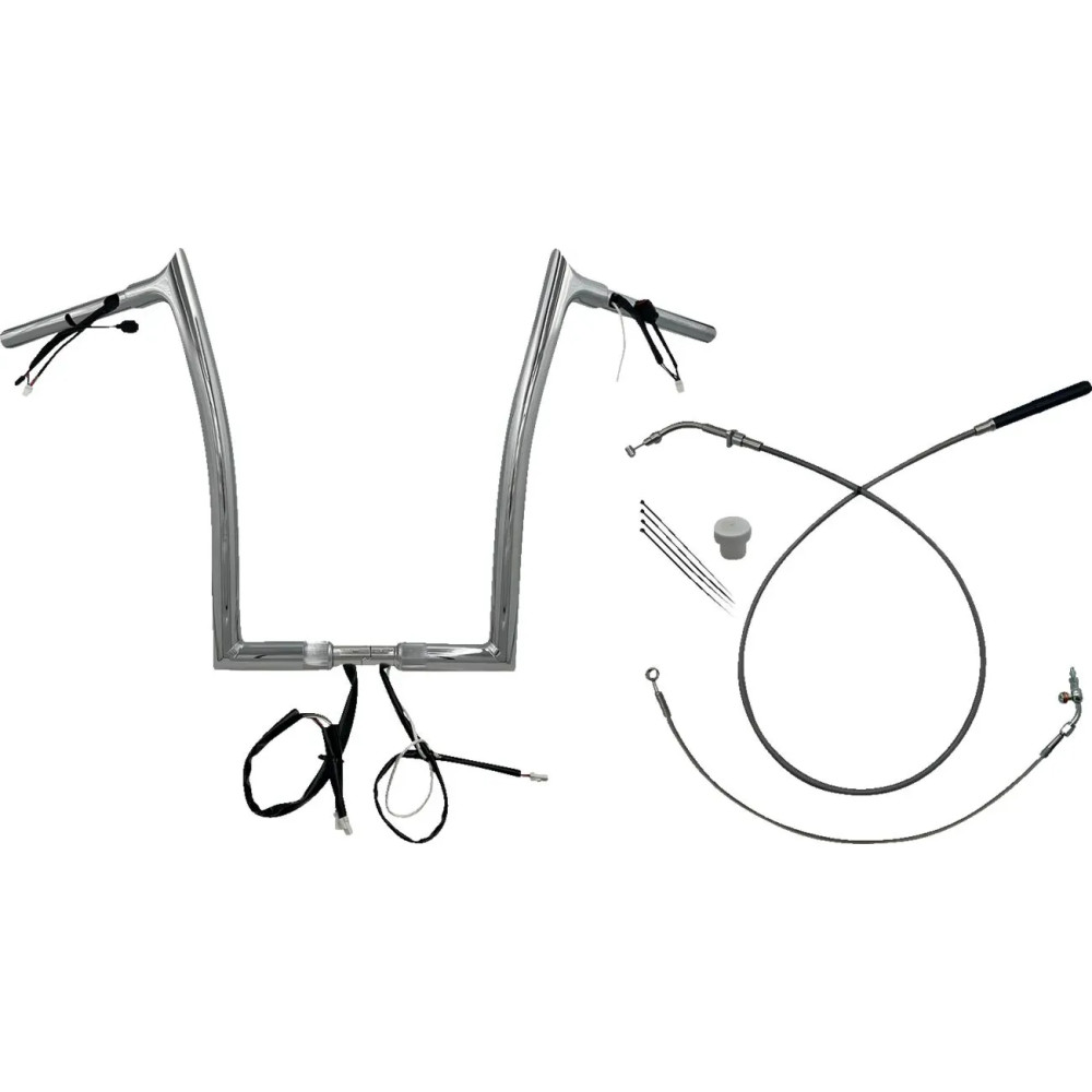 Manillar 1-1/4" EZ de punta superior — 1-1/4" (32 mm) de sujeción, 35" (89 cm) de ancho, cromo