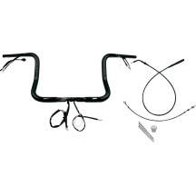 Manillar redondo superior EZ Install 1-1/4" — abrazadera 1" (25,4 mm), ancho central 15-1/2", elevación 12"