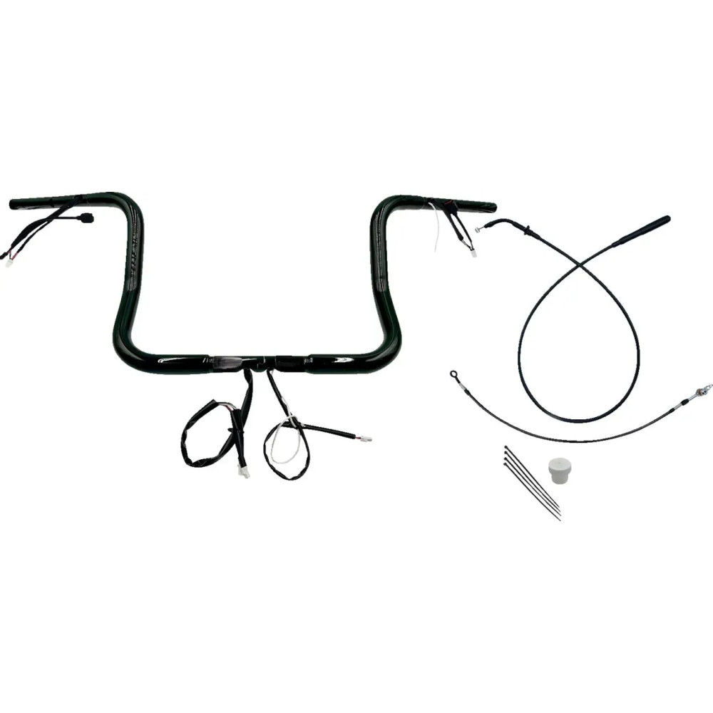 Manillar redondo superior EZ Install 1-1/4" — abrazadera 1" (25,4 mm), ancho central 15-1/2", elevación 12"