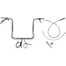 Manillar redondo superior EZ Install 1-1/4" — 32 mm (1-1/4"), abrazadera 25,4 mm (1"), alzada 16", ancho 36"