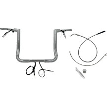 1-1/2" EZ Install Flat Top Handlebar — 25.4 mm clamp, 36" width, 14" rise