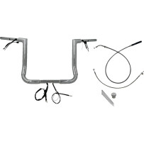 1-1/2" EZ Install Flat Top Handlebar — 25.4 mm clamp, 36" width, 14" rise