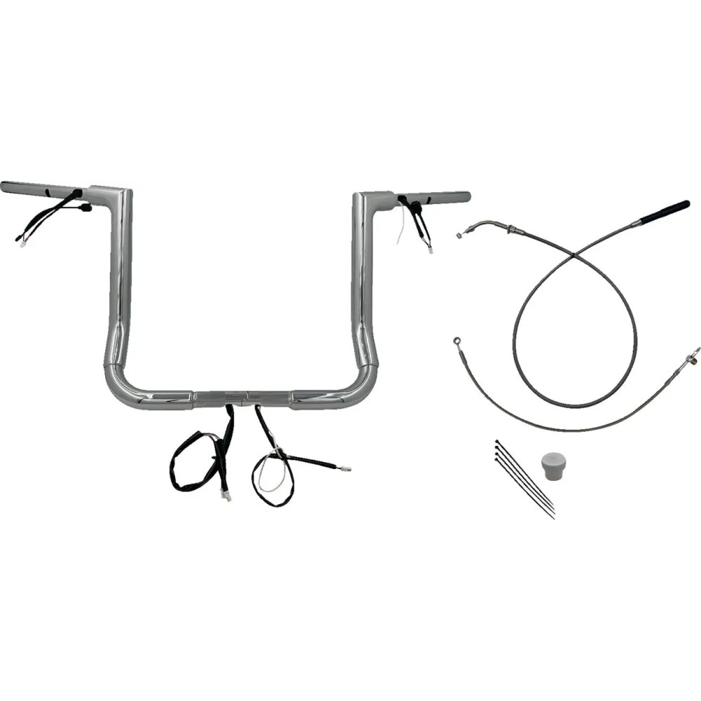 1-1/2" EZ Install Flat Top Handlebar — 25.4 mm clamp, 36" width, 14" rise