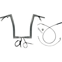 1-1/2" EZ Install Flat Top Handlebar — 1.5" diameter, 1-1/4" clamp, Chrome