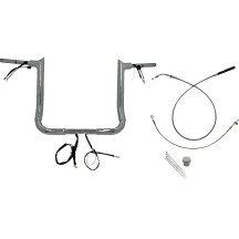 1-1/2" EZ Install Pointed Top Handlebar — 1-1/2" diameter, 36" width, 1" clamp