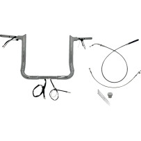 1-1/2" EZ Install Pointed Top Handlebar — 1-1/2" diameter, 36" width, 1" clamp