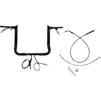 1-1/2" EZ Install Pointed Top Handlebar — 38 mm (1-1/2"), 23 cm (9") pullback