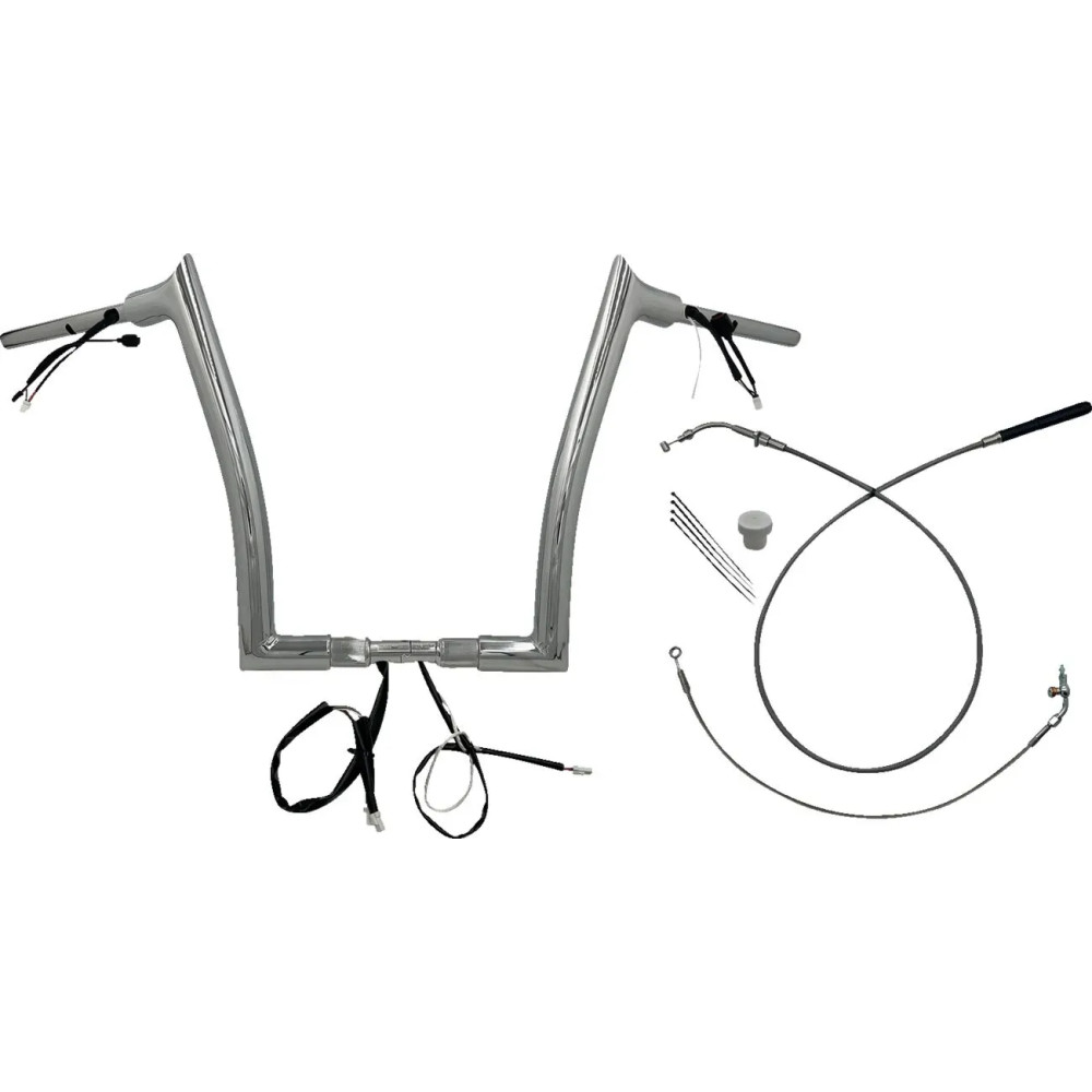 1-1/2" EZ Install Pointed Top Handlebar — 1-1/2" diameter, 1-1/4" clamp