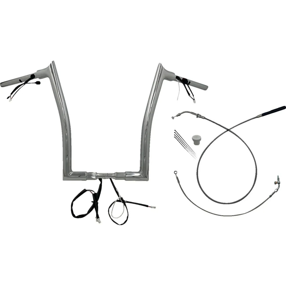 1-1/2" EZ Install Pointed Top Handlebar — Diameter 38 mm (1-1/2"), Rise 16"