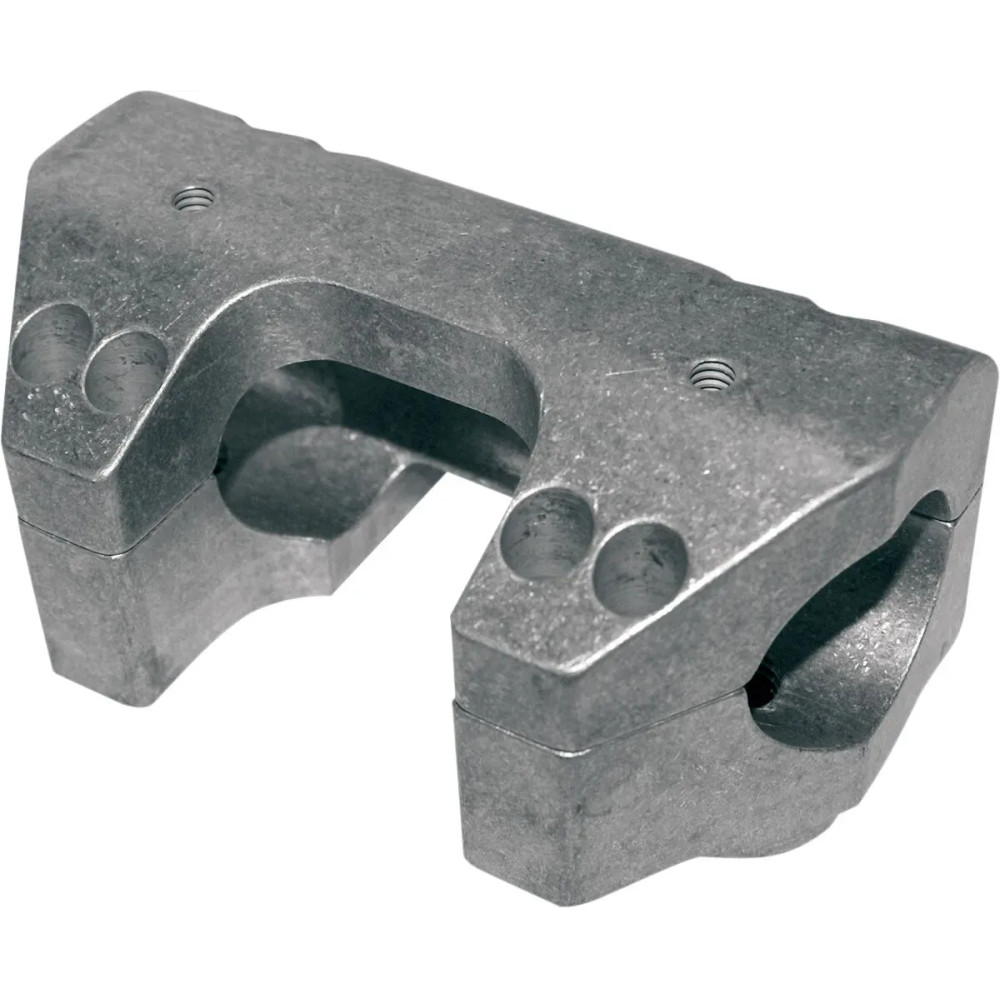Handlebar Clamp Set — 38 mm (1-1/2") clamping diameter, raw finish