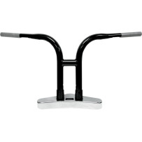 Handlebar Riser Extensions — Rise 38.1 mm (1-1/2"), clamp 25.4 mm (1"), Black