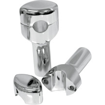Handlebar Risers for 1" Handlebars — 25.4 mm (1"), 10 cm (4"), Chrome