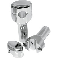 Handlebar Risers for 1" Handlebars — 25.4 mm (1"), 10 cm (4"), Chrome