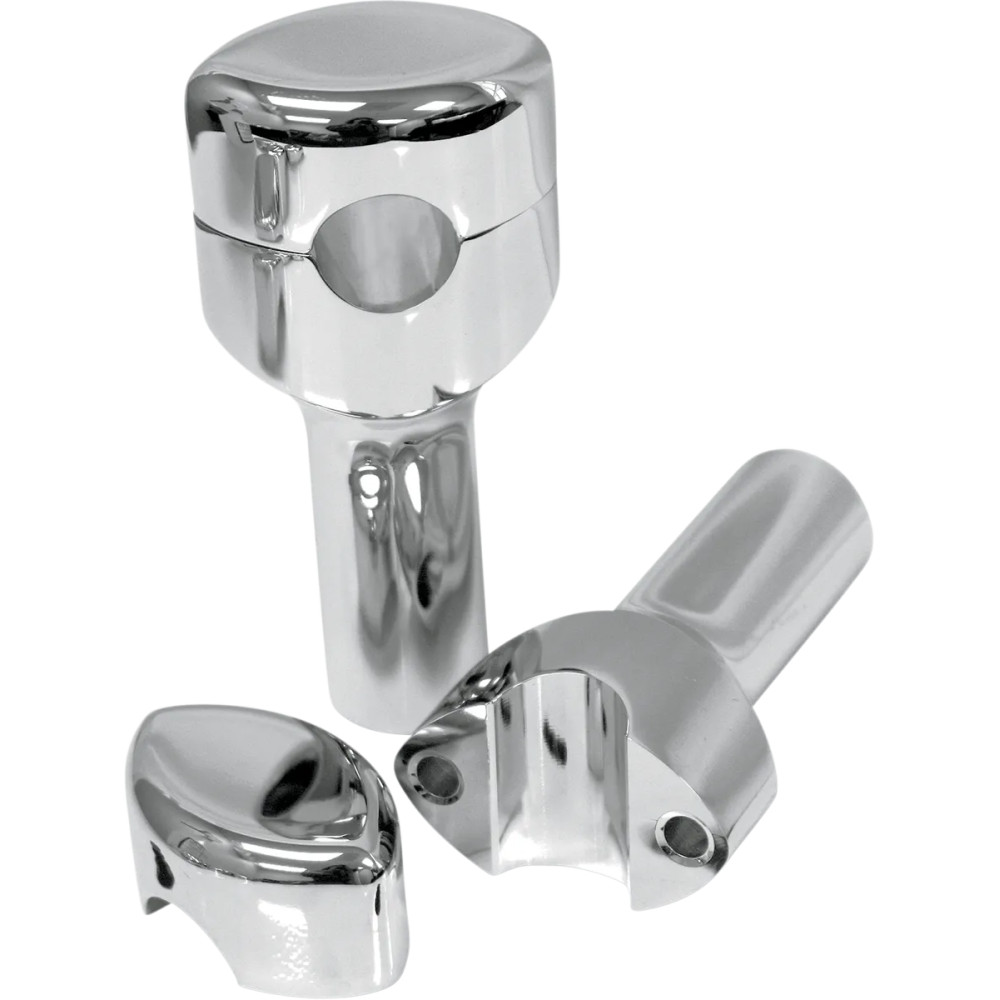 Handlebar Risers for 1" Handlebars — 25.4 mm (1"), 10 cm (4"), Chrome