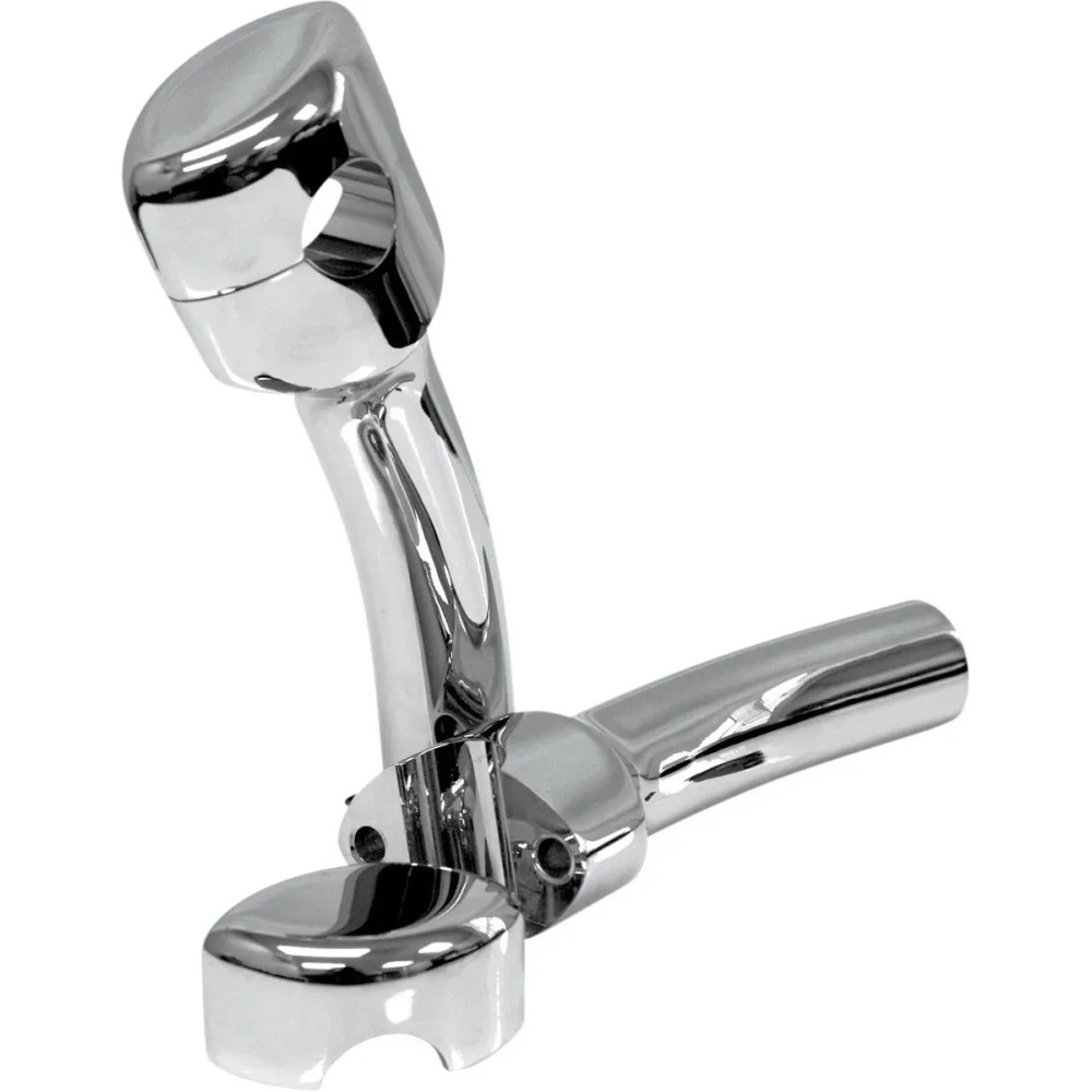 Hefty Smooth Handlebar Risers for 1-1/4" Handlebars — 5-1/2" rise, Chrome