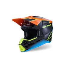 SM3 Fray Helmet — Size L, Black/Orange/Yellow