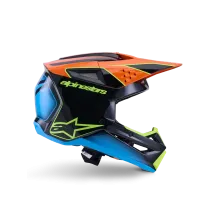 SM3 Fray Helmet — Size L, Black/Orange/Yellow