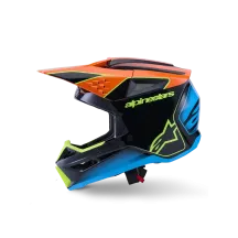 SM3 Fray Helmet — Size L, Black/Orange/Yellow