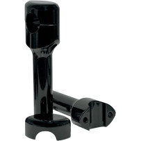 Hefty Smooth Handlebar Risers for 1-1/4" Handlebars — 32 mm (1-1/4"), 15 cm (6"), Black