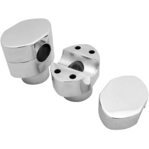 Springer Handlebar Riser Kit — 38.1 mm (1-1/2") rise, 25.4 mm (1") clamp, Chrome