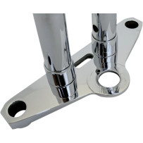 Handlebar Riser Extensions — Rise 25.4 mm, 38 mm clamping diameter, Chrome