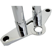 Handlebar Riser Extensions — Rise 38.1 mm (1-1/2") , Clamping diameter 38 mm (1-1/2"), Chrome