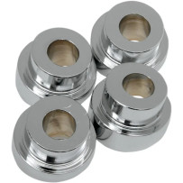 Angled Handlebar Riser Bushing Kit — 10° Chrome